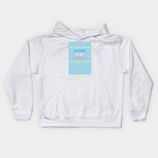 Reading is My Therapy Kids Hoodie